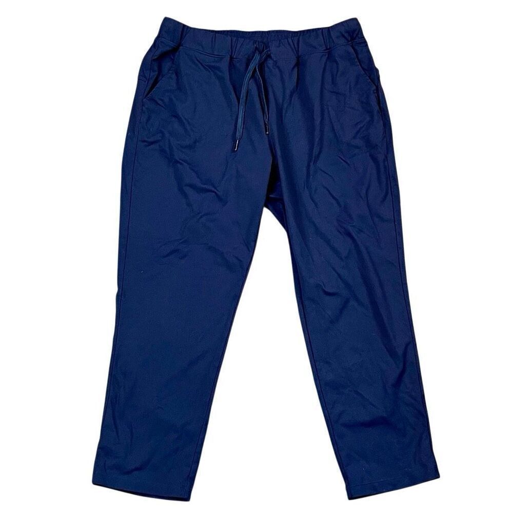 Yogipace Women’s Blue Drawstring Pull-on Elastic Waist Pants Large
